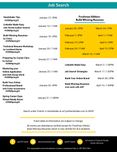 Ucf 2022 Calendar Upcoming Events • Career Services • Ucf